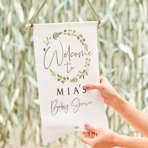 Welkomstbanner met stickers Botanical Baby Ginger Ray