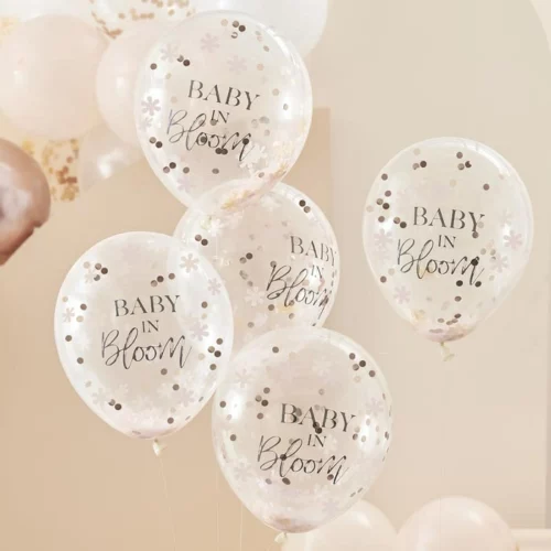 Confettiballonnen Floral Baby in Bloom (5st) Ginger Ray