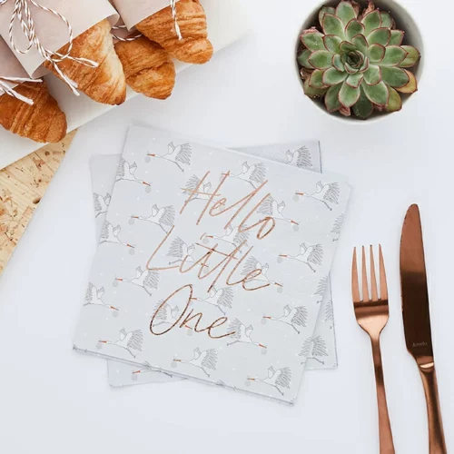 Servetten Hello Little One (20st) Hootyballoo